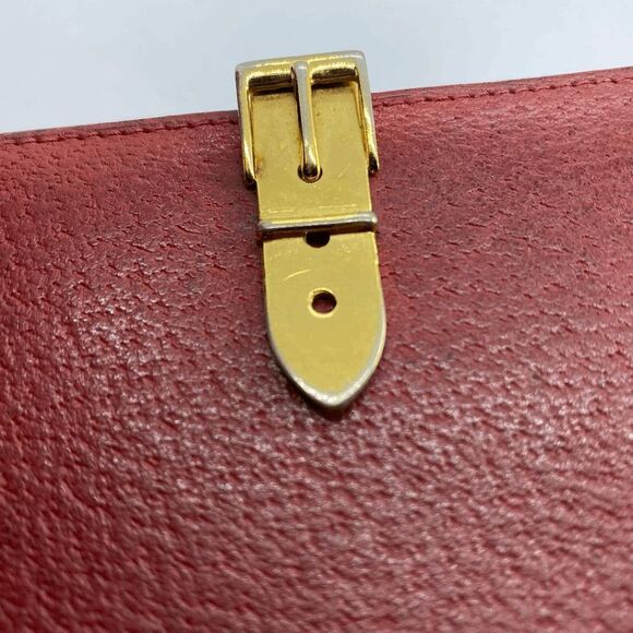 Authentic GUCCI Red Leather Long Slim Double Sided Wallet - Picture 6 of 13